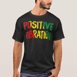 T-shirt Vibrations positives des femmes Vibes Rasta Reggae