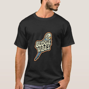 T-shirt Vibrations Rétro de Perruche Style Groovy 70s Ador