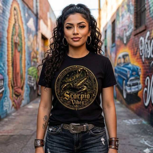 T-shirt Vibrations Scorpion  (Scorpio Vibes T-Shirt)