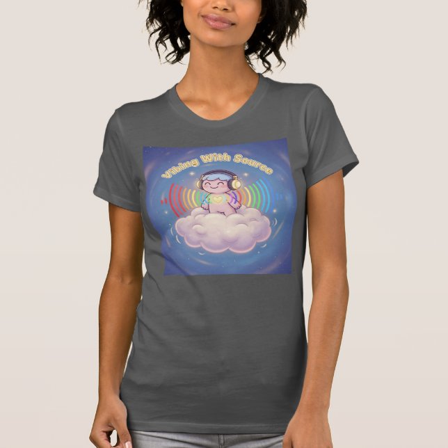 T-shirt Vibrer avec la Source — Syntonisez-vous sur l'Amou (Devant)