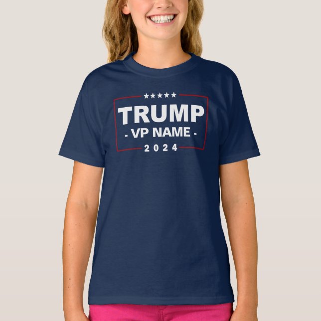 T-shirt Vice-président Trump 2024 sur mesure (Devant)