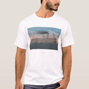 T-shirt Vicksburg, milliseconde - vue de bateau avec du