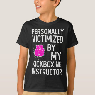 T-shirt Victimized By My Funny Martial Art Kickboxing Kick