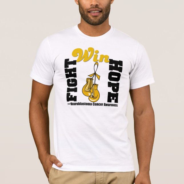 T-shirt Victoire d'espoir de combat - Cancer de (Devant)