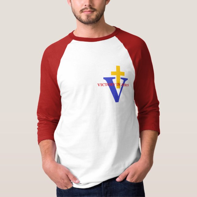 T-SHIRT VICTOIRE EN JÉSUS (Devant)