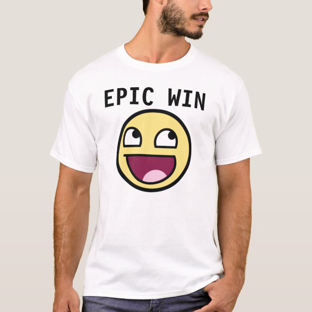 T-shirt Victoire épique impressionnante (Devant)