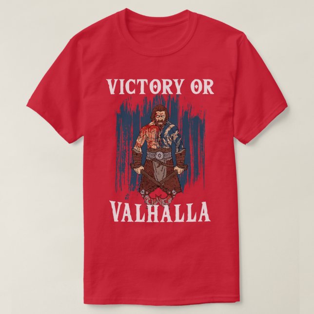 T-shirt Victoire ou Valhalla Viking 4 (Design devant)