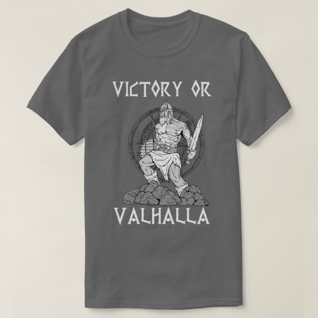 T-shirt Victoire ou Valhalla Viking 8 (Design devant)