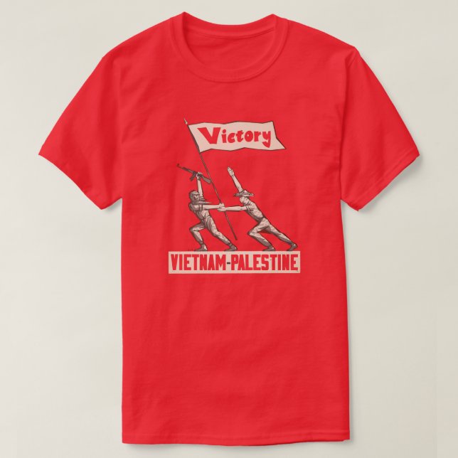 T-shirt Victoire vers la Vietnam-Palestine (Design devant)