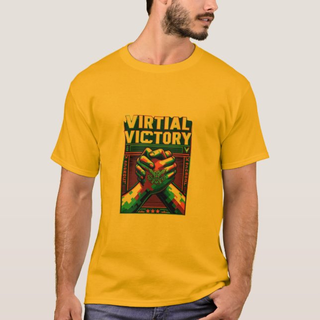 T-shirt Victoire virtuelle (Devant)