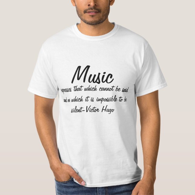 T-shirt Victor Hugo Cite Des express De Musique Inspiratio (Devant)