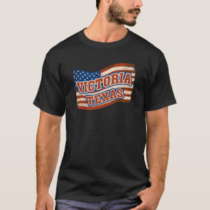 T-shirt Victoria City National Texas Day Vintage American