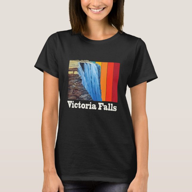 T-shirt Victoria Falls Waterfall Souvenir Africa Zimbabwe  (Devant)