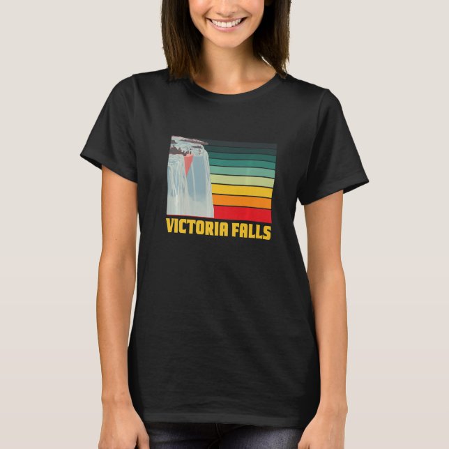 T-shirt Victoria Falls Zimbabwe Cascade Souvenir Afrique (Devant)