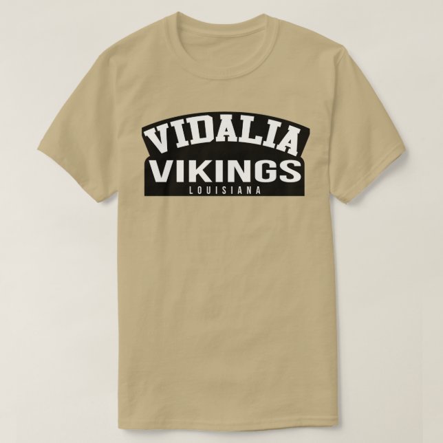 T-shirt Vidalia High School Vikings (Design devant)