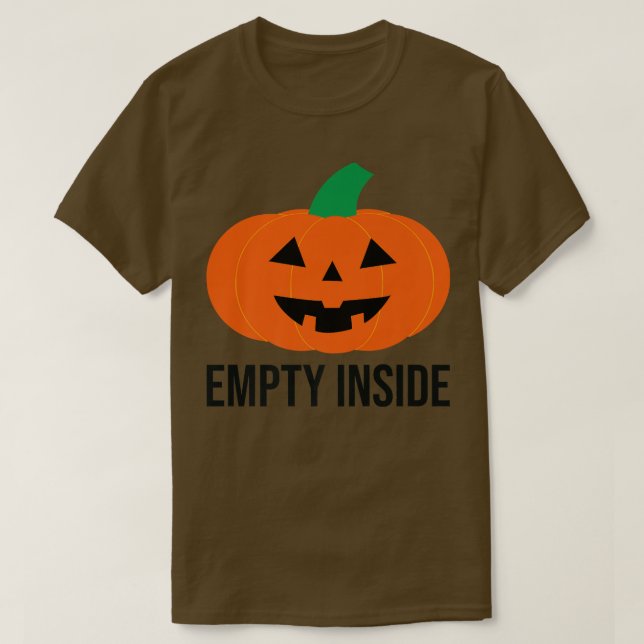 T-shirt Vide À L'Intérieur Du Citrouille Vide À L'Intérieu (Design devant)