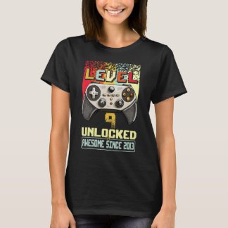 T-shirt Vidéo 2013 de 9 ans, niveau 9 de garçon déverrouil