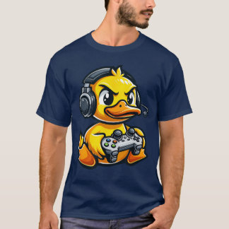 T-shirt Vidéo de jeux de canard drôle pour garçons et fill