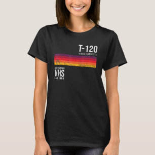T-shirt Vidéo des années 80 vintage bande Vhs