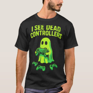 T-shirt Vidéo d'humour de Halloween drôle de fantôme pour