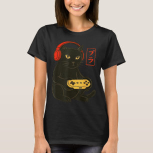 T-shirt Vidéo drôle de chat de gamer de jeux vidéo pour ho