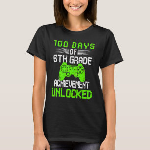 T-shirt vidéo du 100ème jour de jeu 100 jours de 6e année