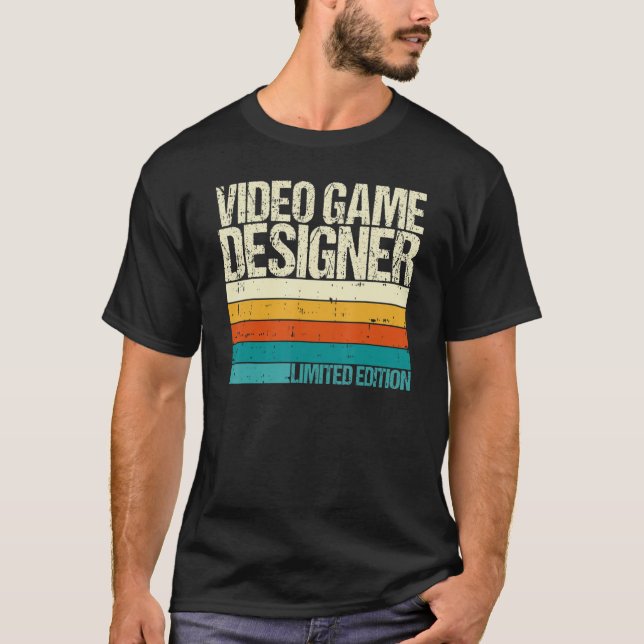 T-shirt Video Game Designer Limited Edition (Devant)
