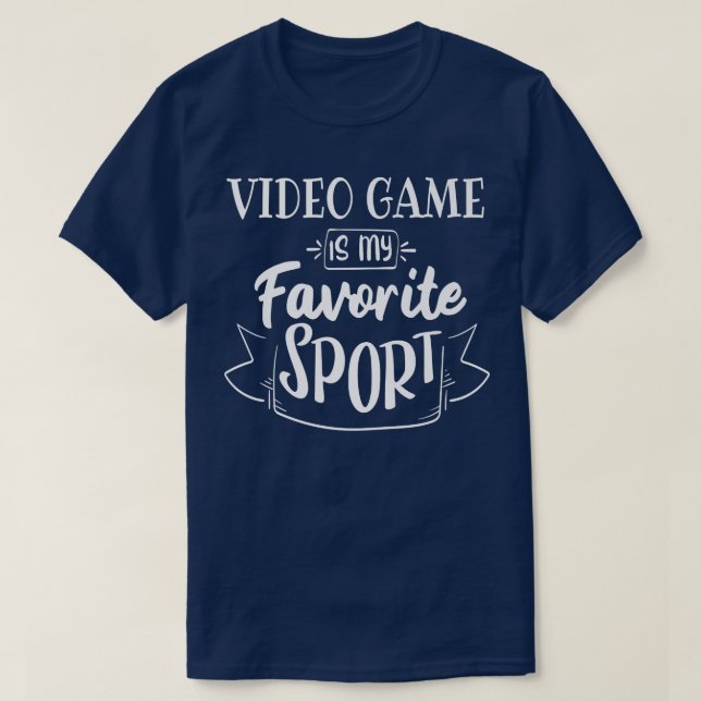 T-shirt Video Game est mon sport préféré  (Design devant)