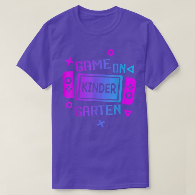 T-shirt Video Game on Kindergarten Back  (Design devant)