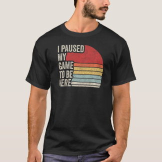 T-shirt Video Gamer Cadeau Vintage Retro J'Ai Suspendu Mon