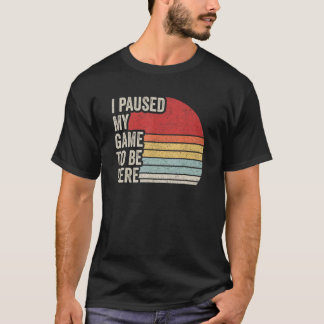 T-shirt Video Gamer Cadeau Vintage Retro J'Ai Suspendu Mon