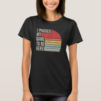 T-shirt Video Gamer Cadeau Vintage Retro J'Ai Suspendu Mon