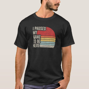 T-shirt Video Gamer Cadeau Vintage Retro J'Ai Suspendu Mon