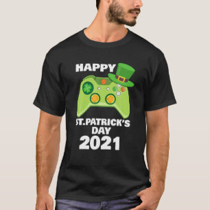 T-shirt Video Gamer Controller Bonne St.Patrick's Day 2021