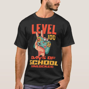 T-shirt Video Gamer Étudiant 100ème Jour Enseignant 100 Jo