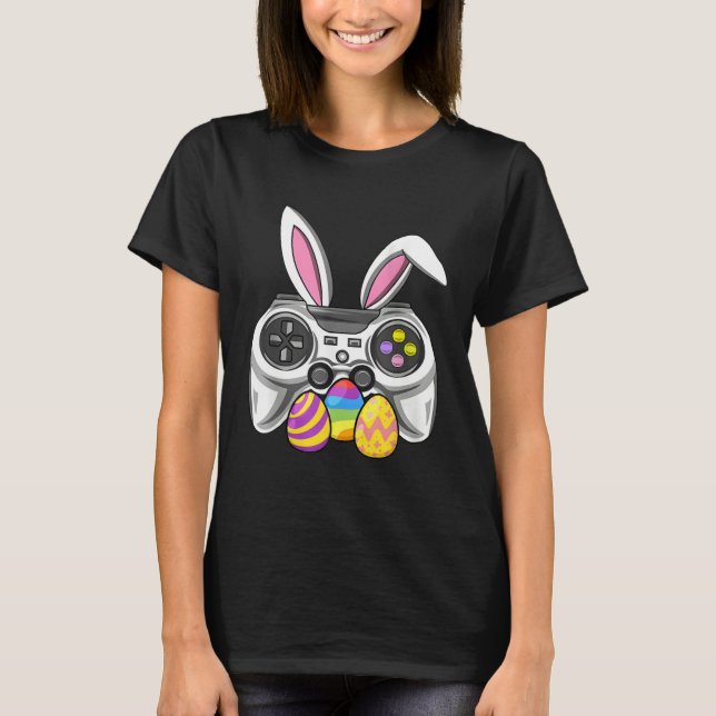 T-shirt Video Games Easter Day Bunny Egg  Gamer Boys Girls (Devant)