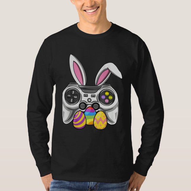 T-shirt Video Games Easter Day Bunny Egg  Gamer Boys Girls (Devant)