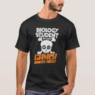 T-shirt Vidéo Jeu Biologie Étudiant Par Jeu De Jour Par Nu