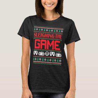 T-shirt Vidéo Jeu de Noël laid Joueur de Noël Xmas Père No
