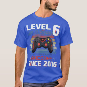 T-shirt Vidéo Niveau 6 Déverrouillé Vintage 2016 Garçon 6e