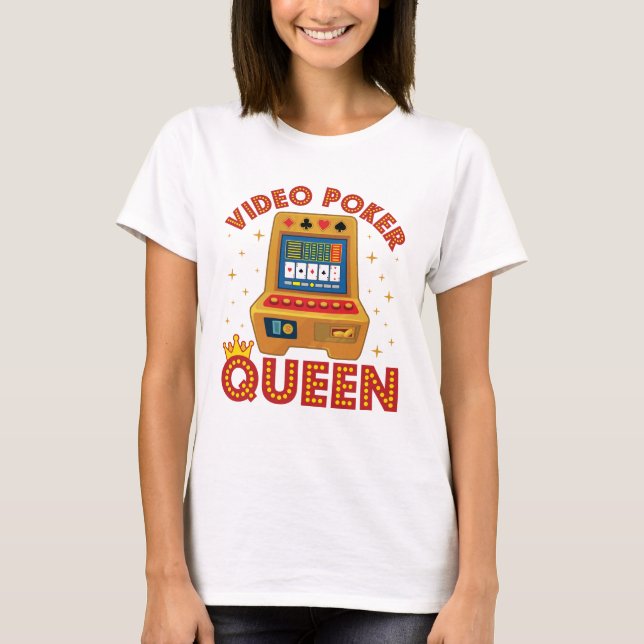 T-shirt Vidéo Poker Queen (Devant)