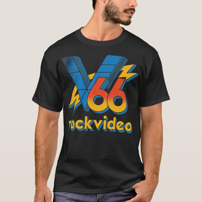 T-shirt Vidéo rock Retro Boston V66 (Devant)