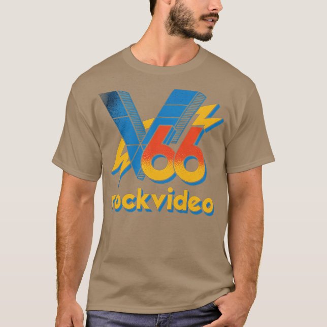 T-shirt Vidéo rock Retro Boston V66 (Devant)