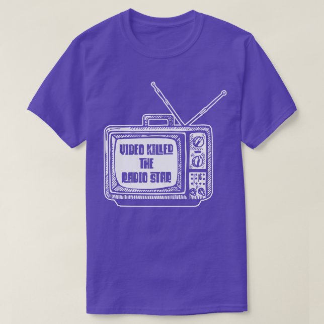 T-shirt Vidéo tuée les missiles radio (Design devant)