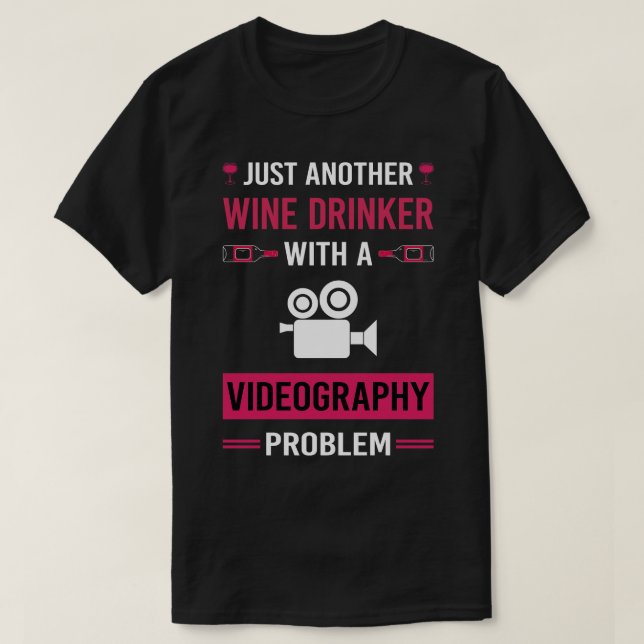 T-shirt Vidéo Vidéo de l'alcool (Design devant)