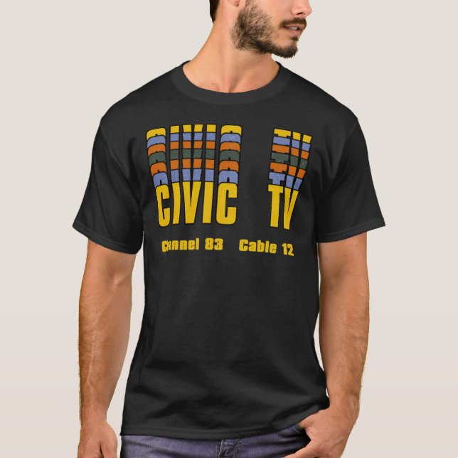 T-shirt Vidéodrome Logo de la télévision civique   (Devant)