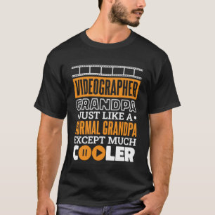 T-shirt Vidéographe Grand-père Design pour la Grande Vidéo