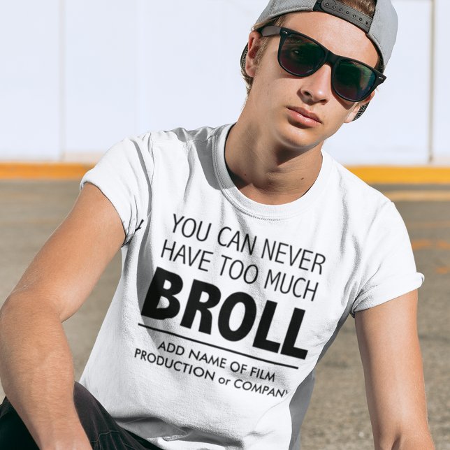 T-shirt Vidéographe réalisateur de films amusant Joke (The shirt color and all text colors are fully customizable)