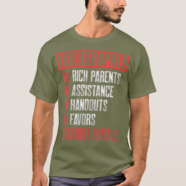 T-shirt Vidéographe Riche Vidéographie cinéaste Cadeau (Devant)