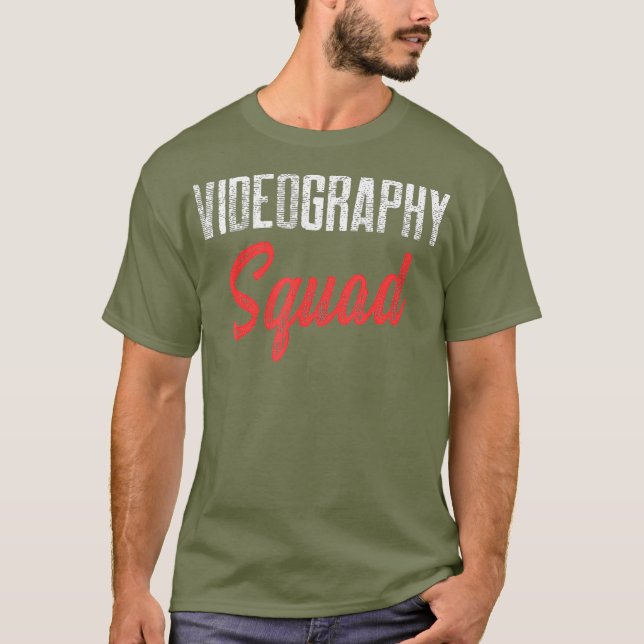 T-shirt Vidéographe Squad Vidéographie cinéaste Cadeau (Devant)